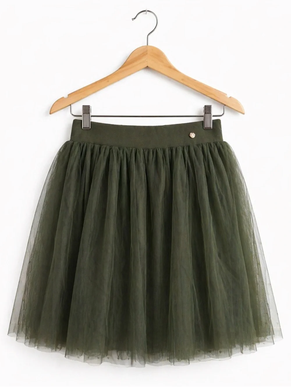 Matilda Jane Olive Green Tulle Skirt Girls Size 16 Layered Fairy Ballet Girlie